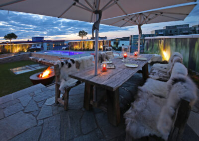 Terrassenbereich des Chalet O